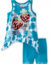 Nannette Baby-girls Infant Top And Short Set, Turquoise, 12 Months