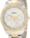 XOXO Women's XO5429  Rhinestone Accent Two-Tone Bracelet Watch