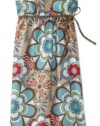 KC Parker Girls 7-16 Printed Crepe Belted Maxi Dress, Multi Daisy, 12