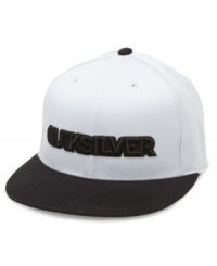 This Quiksilver cap offers a crisp classic style.