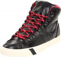 Pro-Keds Men's Royal Plus Hi D-Ring Sneaker, Black/Red, 10.5 M US