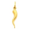 14K Yellow Gold Medium Cornicello Italian Horn Charm Pendant