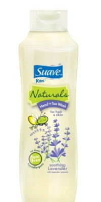 Suave Kids Head to Toe wash Naturals Soothing Lavender, 22.5ounce Bottles (Pack of 6)