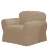 Maytex Mills 1-Piece Canvas Slipcover for Chair, Ivory