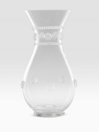 Old-world style and graceful lines appoint a mouthblown glass carafe that easily doubles a beautiful vase. 40-oz. capacity 9½H X 5 diam. Dishwasher safe Imported 