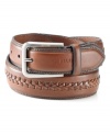 Paired with jeans or khakis, this double-stitched belt from Tommy Hilfiger captures your total casual look.