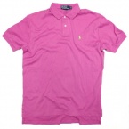 Polo Ralph Lauren Men's Interlock Polo Shirt Pink, Lime Green Pony CUSTOM FIT