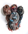 Light Crinkle Multi Color Viscose Scarves