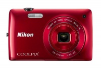 Nikon COOLPIX S4300 16 MP Digital Camera with 6x Zoom NIKKOR Glass Lens and 3-inch Touchscreen LCD (Red)