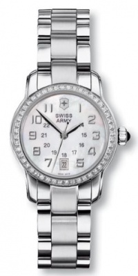 Victorinox Swiss Army Women's 241057 Mother-Of-Pearl Dial Diamond Bezel Watch