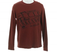 Epic Threads Graphic Thermal Shirt Red Bark XL