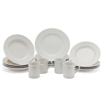 Le Creuset Stoneware 16-Piece Dinnerware Set, White