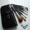 Alice Makeup 7pc Cosmetic Brush Travel Set - Black, Gift idea