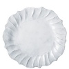 Vietri Incanto White Ruffle Dinner Plate 12 in D (Set of 2)