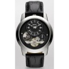 Fossil Twist Leather Watch - Black