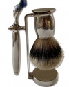 Art of Shaving Engraved Nickel Plated Shaving Set (Fusion)