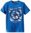 LRG - Kids Boys 8-20 Scratch and Stained Tee, Blue, Small