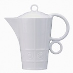 Modern in design with a raised circular pattern, made from French Limoges Porcelain. Dishwasher and microwave safe.