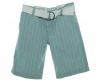 Epic Thread Belted Striped Shorts Artic Mist 16