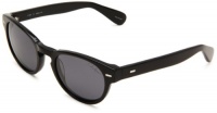 Cole Haan Women's C 1903 10 Round Sunglasses,Black Frame/Smoke Lens,One Size