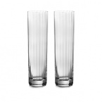 Handmade with a lovely optic finish, William Yeoward's Corinne Tall Cocktail Tumblers evoke the style and glamour of the 1920s and 1930s when the new experience of cocktails and jazz was all the rage.