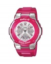 Casio Women's BGA110-4B Baby-G Shock Resistant Pink Multi-Function Sport Watch