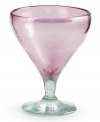 Pour an even more appetizing cocktail in handcrafted glasses by Rosanna. A translucent purple hue and rounded shape presents martinis, Manhattans and gimlets with new artistry.