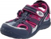 Stride Rite Kid's Bridgette Washable Sandal, Grey/Fuchsia, 10 M US Toddler