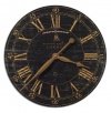 Bond Street Black 18 Wide Round Wall Clock