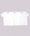 Hanes  Girls 7-16 3 Pack Crew T Shirt