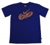 Nike 6.0 Boys Size (10-20) Big Swoosh Shirt - Blue-Medium