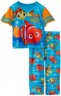 AME Sleepwear Boys Nemo Squirt Best Pals Pajama Set, Multi, 3T