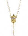 The Vatican Library Collection Gold-Tone Crystal Wedding Rosary