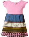 Roxy Girl's 2-6X Teenie Wahine Littles Dress, Fuschia Pink Dot, 2T