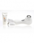 Discover the Dermatologists' secret to silky-smooth, radiantly fresh skin. Clarisonic goes beyond cleansing by using sonic technology to gently yet deeply cleanse pores of environmental toxins, makeup and bacteria-without abrasion or harsh chemicals. Unlike superficial cleansing, CLARISONIC® removes greater than six times more makeup and actually increases product absorption-making skin more receptive to skincare ingredients (up to 61% of Vitamin C in a recent clinical study). With regular daily use the Clarisonic reduces dry skin patches, oily areas and blemishes and immediately leaves skin feeling and looking smoother. Developed by the lead inventor of Sonicare® and used and recommended by leading dermatologists and cosmetic surgeons.