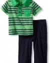 Splendid Littles Baby-Boys Newborn Capri Polo Set, Lawn, 3-6 Months