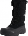 The North Face Shellista Lace Boots (Girls Youth Sizes 10 - 7) - black/foil gray, 10 youth