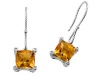 Genuine Citrine Earrings by Effy Collection® in 14 kt White Gold LIFETIME WARRANTY