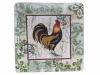 Certified International Lille Rooster 14-1/2-Inch Square Platter