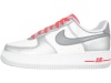 Nike Air Force 1 (GS) Youth Basketball Shoes (White/Mtlc Cl Gry-Mtllc Slvr-S) 4Y