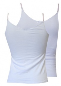 Calvin Klein Girls 7-16 2 Pack Cami,White,L(12/14)