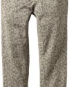 Almost Famous Girls 7-16 Animal Print Pant, Grey Denim, 7