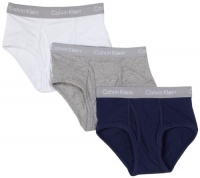 Calvin Klein Underwear Boys 2-7 3-Pack Multi Brief, Multi, X-Small