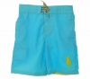 Polo Ralph Lauren Boy's Solid Board Shorts Sky Small (8)