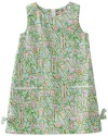 Lilly Pulitzer Girls 2-6x Little Lilly Classic Shift Guide Light Dress, Resort White Guiding Light, 4