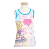 Lipstik Toddler Girls 2T White Aqua Watercolor Heart Balloon Tank Top