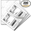 LiteTite 200 Half Sheet Shipping Labels, 5.5 x 8.5 Inches, Same Size as Avery 5126 (2-Up, 100-Sheets, 200-Labels) (05126, 08126)