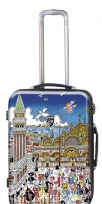 Heys USA Luggage Fazzino Carnevale Veneziana 26 Inch Hardside Spinner, Venezia, 26 Inch