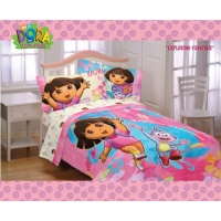 Dora Exploring Together Twin Sheet Set