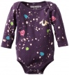 True Religion Baby-Girls Infant Splatter Paint Onsie, Eggplant, 12-18 Months